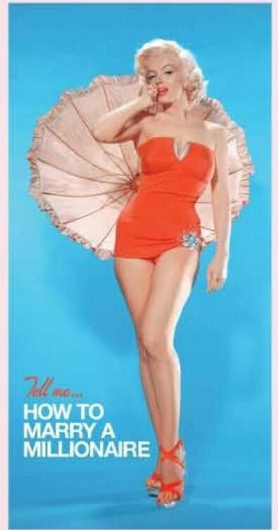 Licensed Marilyn Monroe Beach/Bath Towel How to Marry a Millionaire Blue Swim
