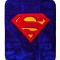 DC Superman Logo Luxury Royal Plush Baby Size Blanket Super Soft 43x51 Inches