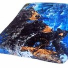 Signature Collection Black Bears Forrest Raschel Plush Soft Blanket Queen Size