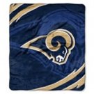Licensed NFL Football Los Angeles Rams Royal Plush Queen Size Throw Blanket