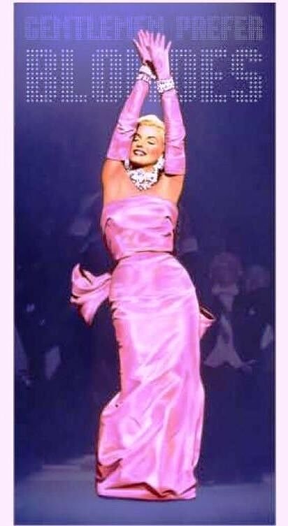 Licensed Marilyn Monroe Beach/Bath Cotton Towel Gentlemen Prefer Blondes Pink