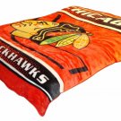 Licensed NHL Hockey Chicago Blackhawks Royal Plush Soft Queen Size Blanket