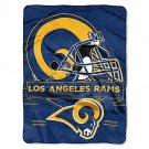 Licensed NFL Football Los Angeles Rams Super Soft Plush Twin Throw Size Blanket