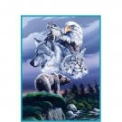 Signature Collection Bear, Eagle, Wolf, Alaska Soft Plush Blanket Queen Size