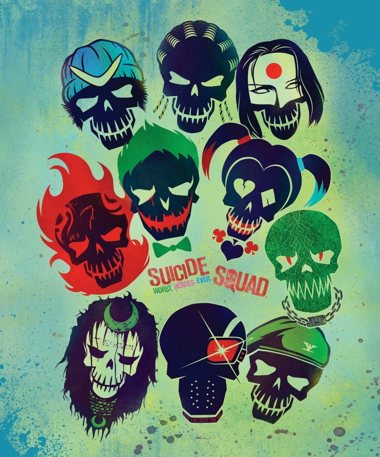 DC Comics Suicide Squad Harley Quinn, Joker and Team Twin Size Throw Blanket