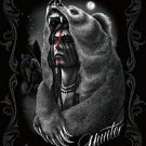 DGA Day of the Dead Native Warrior Queen Size Soft Royal Plush Blanket Hunter