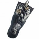 DGA Day of the Dead Rockabilly Pin Up Art Men's Tube Socks - Skin Deep Red Rose