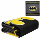 JPI DC Comics Batman Emblem Reversible Full/Queen Quilt Bedspread Gray and Black