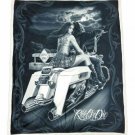 DGA Ride or Die Day of the Dead Micro Sherpa Soft Plush Throw Blanket Dead End