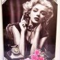DGA Marilyn Monroe Pink Rose Stretched Canvas Wall Art 12x16 Inches Heartbreaker