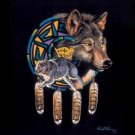 Signature Collection Wolf Spirit Shield Dream Soft Plush Blanket Queen Size