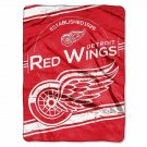 Licensed NHL Hockey Detroit Red Wings Twin Size Plush Raschel Throw Blanket