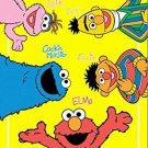 Licensed Sesame Street Elmo, Lola, and Cookie Monster Plush Twin Size Blanket