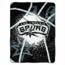 Licensed NBA San Antonio Spurs Basketball Royal Plush Twin Size Throw Blanket