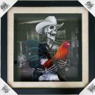 DGA Day of The Dead Shadow Box Wood Frame w/Plexiglass Canvas Art El Gallero