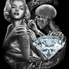 DGA Marilyn Monroe Day off the Dead Stretched Canvas Wall Art 12x16 Inch Diamond