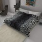 Solaron Classic Leopard Korean Thick Mink Soft Plush King Size Blanket Black