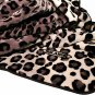 Solaron Classic Leopard Korean Thick Mink Soft Plush King Size Blanket Black