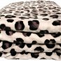Solaron Classic Leopard Korean Thick Mink Soft Plush King Size Blanket Black