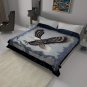 Solaron Original Bald Eagle Korean Mink Soft Plush King Size Blanket Blue