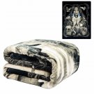 DGA Native American Mother Earth Wildlife Thick Warm Plush Queen Size Blanket