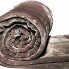Solaron King Blanket Thick Ultra Fine Polyester Mink Plush Solid Gray Heavy
