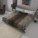 Licensed Solaron Leopard Korean Mink Super Soft Plush Queen Size Blanket Brown