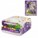 Signature Collection Unicorn Castle Rainbow Queen Size Soft Plush Thick Blanket