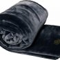 Solaron King Size Blanket Thick Ultra Fine Polyester Mink Plush Solid Navy Blue