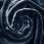 Solaron King Size Blanket Thick Ultra Fine Polyester Mink Plush Solid Navy Blue