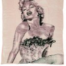 Licensed Marilyn Monroe Pink Fishnet Double Sided Sherpa Queen Size Blanket