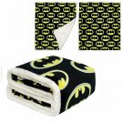 DC Comics Licensed Batman Emblem Dark Knight Thick Micro Sherpa Throw Blanket