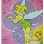Disney Peter Pan Tinker Bell Purple/Pink Royal Plush Baby Size Blanket Thinkland
