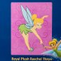 Disney Peter Pan Tinker Bell Pink Royal Plush Baby Size Blanket Think Pink