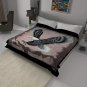 Solaron Original Bald Eagle Korean Mink Soft Plush King Size Blanket Black