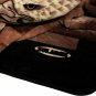 Solaron Original Bald Eagle Korean Mink Soft Plush King Size Blanket Black