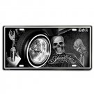 DGA Day of the Dead Lowrider Showtime Vintage Auto License Tin Plate 12x6 Inch