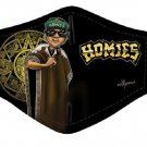 DGA Original Homies Chicano Art Mr Raza Aztec Calendar Color Face Mask w/Filter