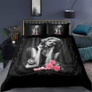 DGA Marilyn Monroe Hear Breaker Roses Day of the Dead Queen Comforter Set 3PC