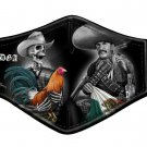 DGA Day of the Dead Chicano Art Rooster Gallero/Puro Mexico Face Mask w/Filter