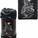DGA Day of the Dead Ride or Die Motorcycle Lovers Plush Fleece Throw Blanket