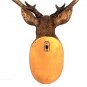 Resin Deer Head Mount Wall Art Decor Sculpture Animal Statue Faux Taxidermy Ornaments 46 cm