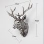 Resin Deer Head Mount Wall Art Decor Sculpture Animal Statue Faux Taxidermy Ornaments 46 cm