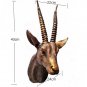 Goat Head Mount Wall Sculpture Decor Animal Sheep Statue Faux Taxidermy Ornaments