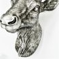 Resin Deer Head Mount Wall Art Decor Sculpture Animal Statue Faux Taxidermy Ornaments 46 cm