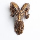 43cm Sheep Head Mount Wall Sculpture Decor Animal Goat Statue Faux Taxidermy Ornaments
