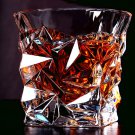 Crystal Whiskey Rock Glass - Set of 2 Old Fashioned Tumbler 9.4 OZ