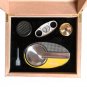 COHIBA Cedarwood Lined Cigar Humidor Case, Ashtray, Cutter Gift Box Set