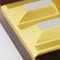 JiFENG Cigarette Ashtray Cigar Ashtray Brown Wood Body Metal Cigar Holers 2 Slot Cigars