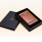 COHIBA Brown Leather Spanish Cedar Lined 5 Tube Cigar Travel Case Holder Humidor